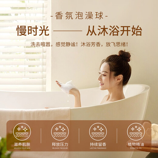 Neibaoli Adult Bath Ball Bubble Bath Fragrance Bath Ball Bath Salt Ball Bubble Bath Flower Ball Children's Bath Ball Gift Box Exquisite Gift Box 8 Pieces Floral Dream Bath