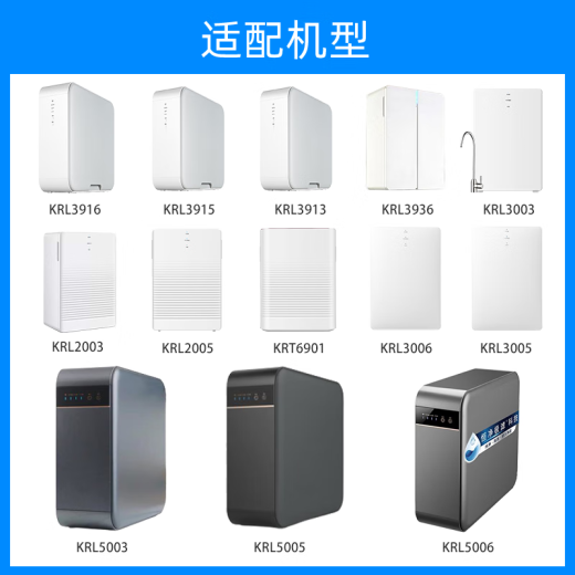 Mihasga adaptado al elemento de filtro de purificador de agua Qinyuan Haiwang KRT6901/KRL3913/3915/3916/6913/Purificador de agua KRL Serie [PGP+Conjunto de CTO]