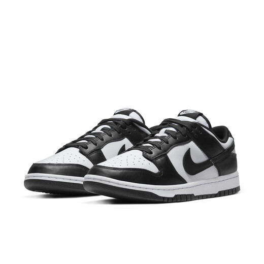 Nike (Nike) Dunk Low's Sneakers Men's Retro Sling Shoes Low Top Panda Couleur assortie DD1391 100 Blanc / Noir / Blanc 44