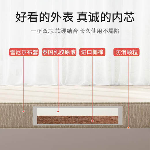 Whimsical bay window mats, custom-made high-end window sills and balcony cushions for sleeping in the master bedroom, suitable for all seasons, removable and washable tatami, custom-made, high-end bay windows, 3E coconut palm core/per square meter, standard style