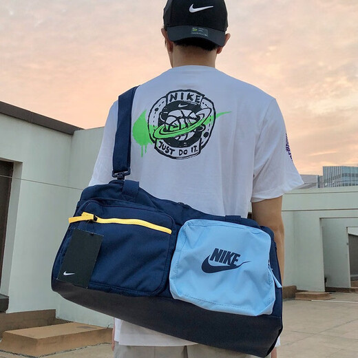 Bolsas para hombres Nike Bolsas para hombres Running Fitness Entrenamiento de deportes Bolso de deportes Bolso de almacenamiento en bolsa BATO BA6169-410/47*22*24 cm Misc