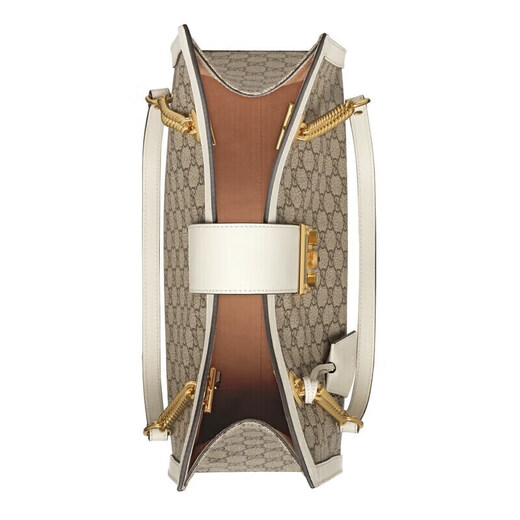 
Gucci (GUCCI)[618] Women's Bag Padlock Series GG Shoulder Bag Beige/Ebony White Side 479197KHNKG9761