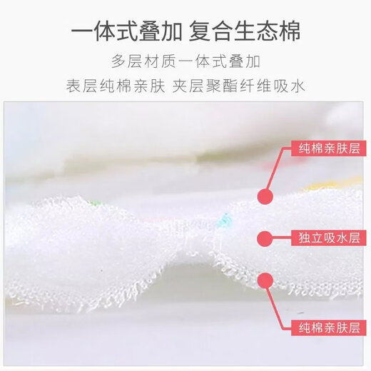 
[Recently found] Gauze Diapers Surface Summer Baby Supplies Ring Meso Cloth Newborn Washable Diaper Pink [L Code 46*17cm] 10 Pack 3 Layers