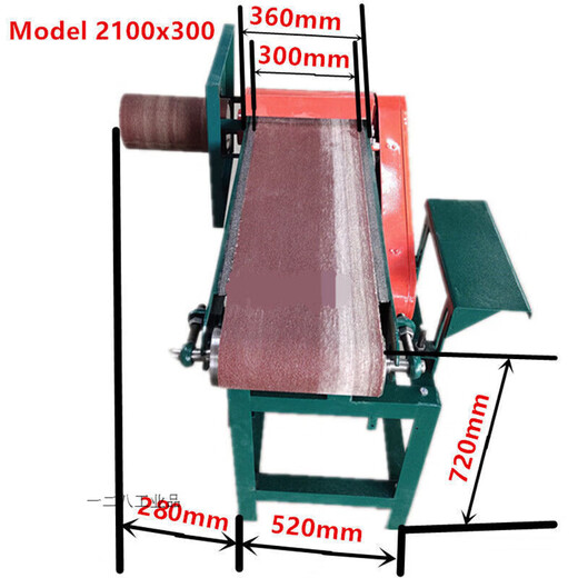 
Plane sander widening grinding bench-top grinding machine woodworking machinery vertical polishing machine curved belt sander 15602F200 without motor 2100/200 with motor 220v