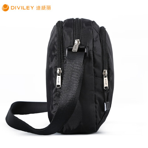 
Weibao-Diweili men's bag crossbody bag men's sports and casual shoulder bag waterproof Oxford cloth shoulder bag small bag black 16851