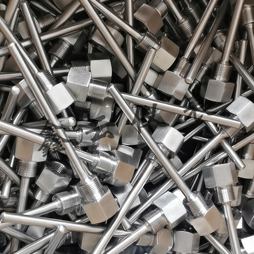 Jieyunmao stainless steel bimetal thermometer sensor protective sleeve threaded thermocouple resistance probe housing 316NPT21L100