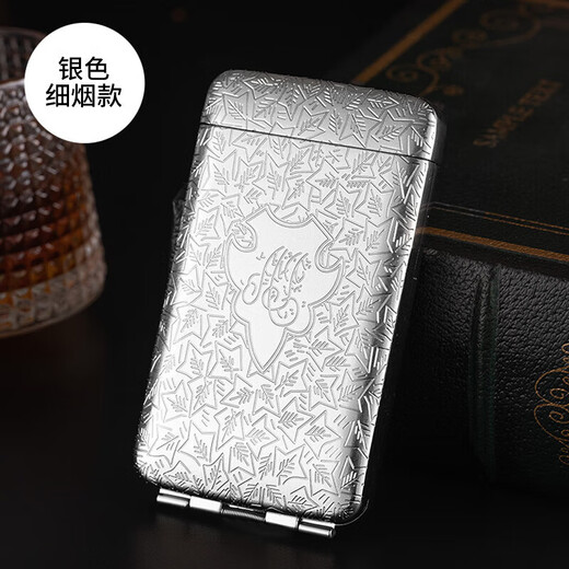 Ruoyan Peaky Blinders three-open metal cigarette case portable Shelby 20-pack slim automatic pop-up silver cigarette holder