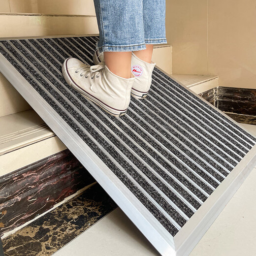 Zunxun outdoor non-slip floor mat stainless steel aluminum alloy dust-proof household high-end entry door carpet door entry door mat door light gray 900MM 600MM