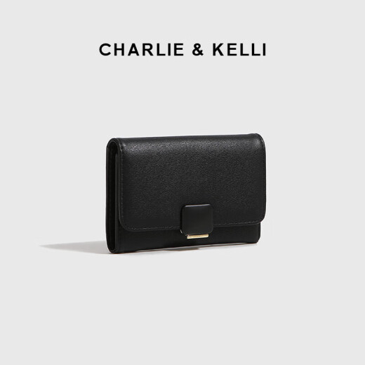 CHARLIE & KELLI官网 CK轻奢包包女2025新款夏简约百搭折叠卡包小巧钱包 红色