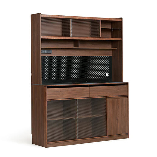 Lin's home furnishing medieval style sideboard double-layer wall integrated storage wine cabinet new style Lin's Wood Industry UM3T-A
