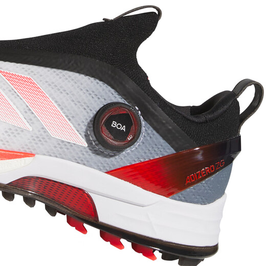 阿迪达斯（adidas）高尔夫球鞋男鞋25全新AdiZero ZG舒适轻量稳定支撑BOA高尔夫男鞋 白/红/黑 IH9896 42