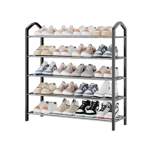 Lohas Time Simple Shoe Rack Doorway Multi-layer Shoe Rack Household No-Punch Shoe Storage Rack Student Dormitory Shoe Rack Off-white 3-layer Length 42cm
