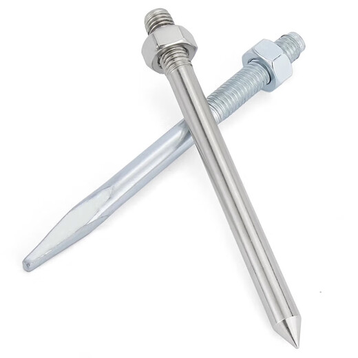 Jinchao 304 stainless steel pipe clamps galvanized hoop nails PVC pipe hoop wall nails extended screw clamp hanger M8*250 (1 set) 304