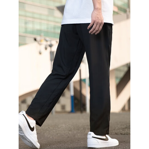 耐克（NIKE）裤子男裤春季跑步休闲梭织裤长裤宽松直筒裤速干运动裤男 DM6627-010 速干梭织 直筒裤 XL