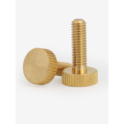 
Ice-energy brass hand-tight screw copper knurled large flat head hand-tight screw large round head hand-tight adjusting screw GB835 M3*4 (head diameter 9 thick 3) (10 pieces)