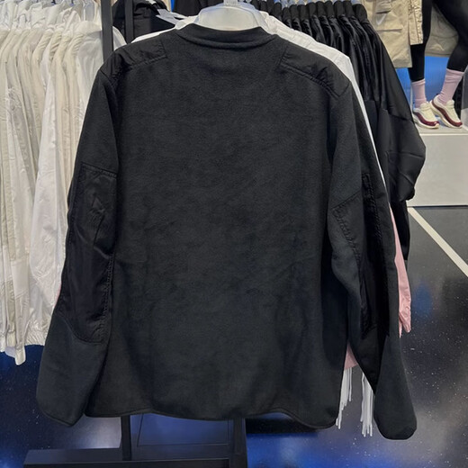 
Nike sweatshirt men's clothing, autumn and winter new outdoor fitness sportswear, windproof, warm and comfortable round neck casual pullover DD4855-010 L