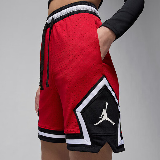 耐克（NIKE）裤子男士2024夏季新款AJ飞人篮球舒适透气耐磨休闲运动五分短裤 DX1488-687 红色 XL