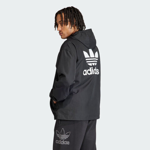【9成新】阿迪达斯 （adidas）男子 三叶草系列 TREFOIL WB 梭织连帽外套 IR9852 A/M