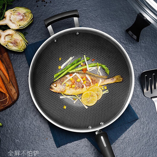 SUPOR kitchenware set, stainless steel pot set, wok, hot pot, soup, milk pot, pressure cooker, steamer set, knife set, shovel spoon, cutting board, exquisite 22-piece set