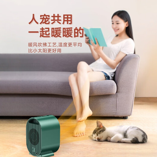 Fun Appliances Fun Appliances Pet Heater Cat Special Heater Dog Constant Temperature Heating Pad Temperature Control Sugar Glider Constant Temperature Warming Artifact Luxury Model #Retro Green Two-level adjustable heating dump protection
