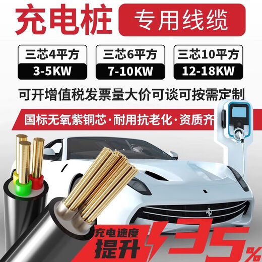 YJV véritable câble spécial de pile de charge standard thaïlandais 2,5 4 6 10 carrés 2/3/4/5 câble gainé ignifuge norme nationale pure test garanti 2 noyaux 10 carrés