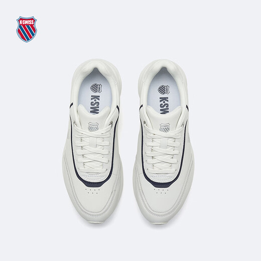 KSWISS men's and women's sneakers spring new breathable comfortable cushioned casual shoes 9274-US 113 Wimbledon white/navy/grey red 41.5