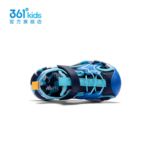 361 Children's Shoes for Boys and Girls Sports and Leisure Beach Sandals 2026 Summer New Children's Beach Sandals Light Blue/Earth Blue/361 Degree White 32