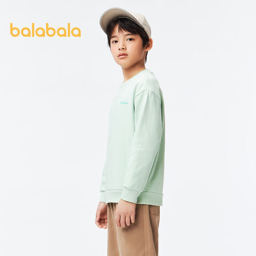 Balabala Sweatshirts para niños, ropa de primavera infantil de mediana a grande 2024 ropa de agua redonda de cuello redondo de ropa para padres e hijos tendencia de ropa 208124121206