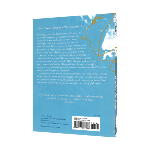 数星星 英文原版小说 纽伯瑞金奖小说 Number the Stars Lois Lowry   洛伊丝 青少年课外读物