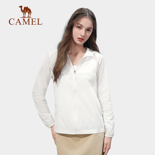 Camel (CAMEL) sun protection clothing for women, outdoor sunshade hooded, refreshing, fashionable and casual sun protection clothing jacket UPF40+A012252006H