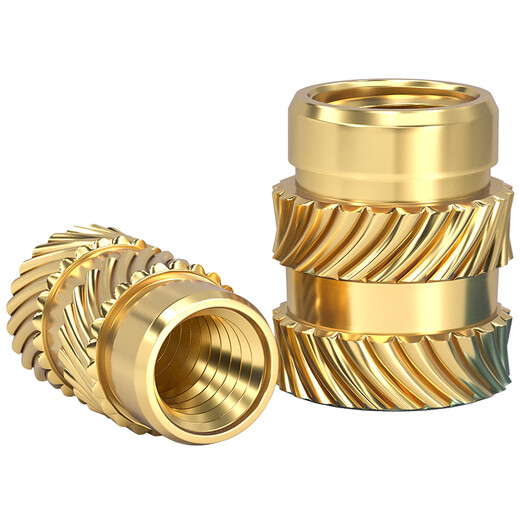 Fengji Tuba hot melt nut injection molded copper nut insert M1M2M3M4M5M6M8 knurled copper nut insert copper flower nut M3*5.7*4.6 20 pieces