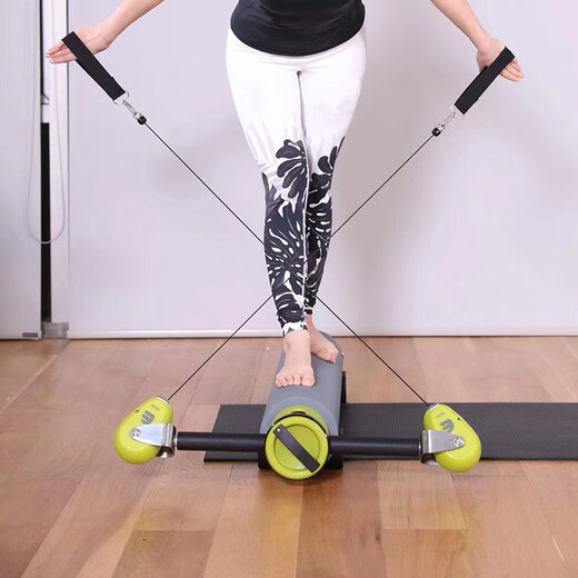 Upness multifunctional pilates core roller motr mini core bed portable yoga open back green