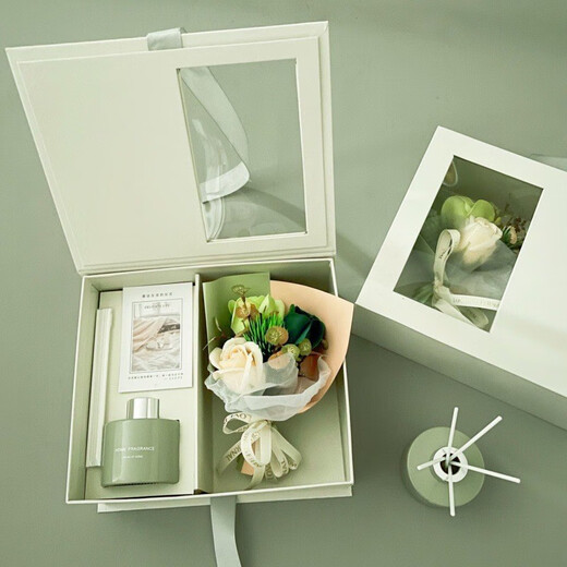 IMVE Eternal Flower Aromatherapy Gift Box Christmas Birthday Gift Practical Annual Party Souvenir for Girlfriends to Employees and Customers