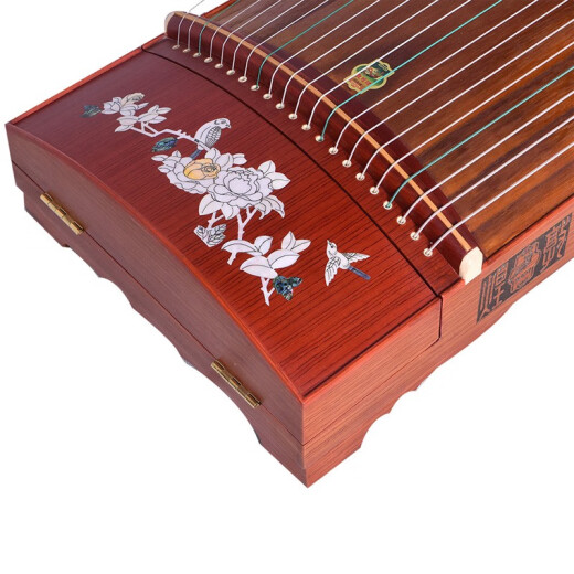 
Dunhuang brand Dunhuang Guzheng 696D Double Crane Chaoyang Sandalwood Children's Beginners 694 Mahogany Adult Performance Professional Grading 689L Peony Pattern (full set of accessories)