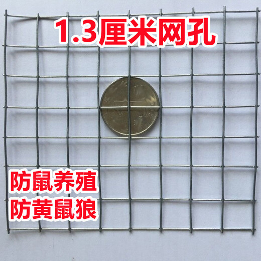 Zhongji Wanxing hot-dip galvanized wire mesh steel mesh breeding mesh anti-rust window sealing balcony wire mesh chicken pigeon rabbit cage anti-rat and snake fence 1 meter high 0.6 cm hole 0.6mm thick 1 meter long retail