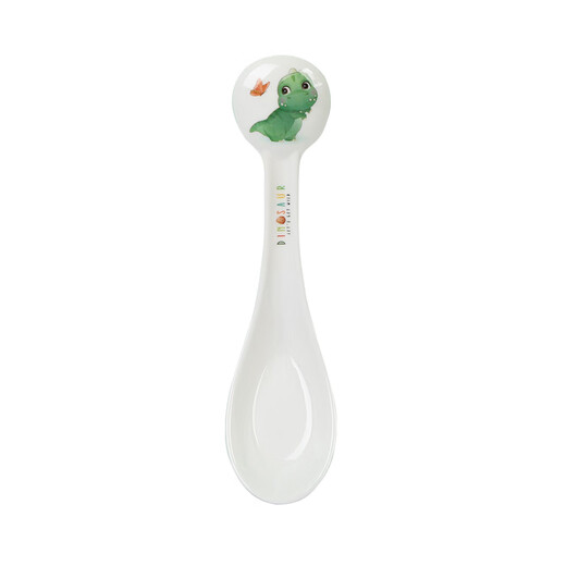 Wuhe Little Dinosaur Children's Bowl Spoon Baby Tableware Divided Tableware Dividing Plate Supplementary Food Bowl Eating Milk Cup Food Grade Melamine Material
