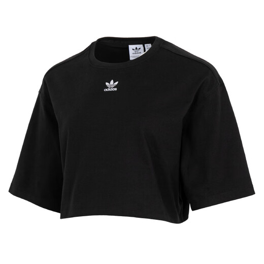 
Adidas official women's short-sleeved 25 summer new sportswear running body clothes cotton breathable casual round neck T-shirt IT9887/black/short/pure cotton skin-friendly M [165 recommended weight 110-120Jin [Jin equals 0.5 kg]]