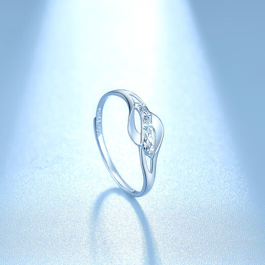Saturday Fortune PT950 platinum ring for women, fashionable live mouth PT012120, about 2.83g, live mouth No. 13 birthday gift