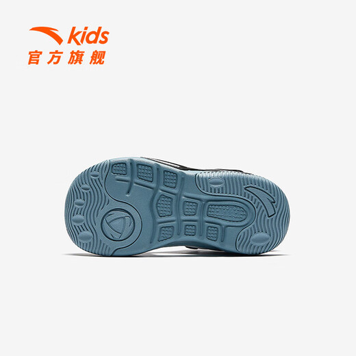Anta River Tracing丨Children's Sandals Boys' Beach Shoes 2024 Summer New Baotou Breathable and Comfortable Soft-soled Outdoor Shoes Boys Mai Qiao Gray/Mud Lime/Dust Purple-1 30 Size
