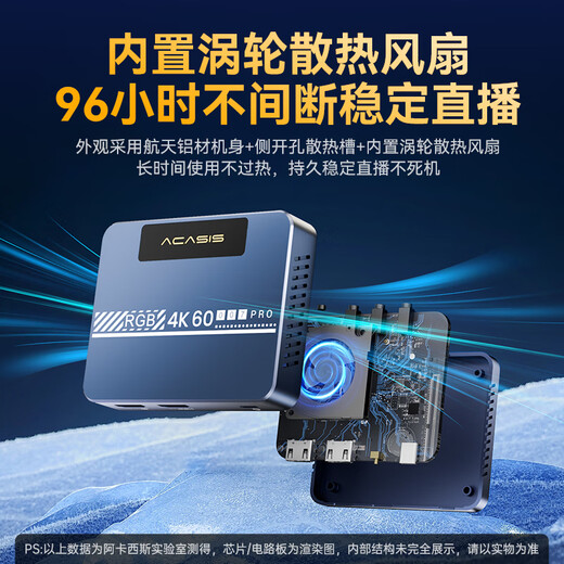 
Acassis Live Capture Card 4K Camera HD Video Capture HDMI Cable Connect Sony Live Applicable Mobile Phone Tablet iPad Computer Game Live Companion VC-007Pro