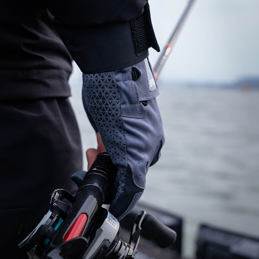 RVVR23/24 three-finger/five-finger Lure Fishing Gloves Second Generation Upgraded Laxelle Gloves Anti-Slip for All Seasons Five Fingers Exposed-Dark Night Purple M