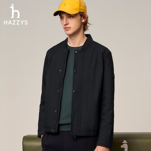 HAZZYS Men's PHIZ Bomber Jacket ASVZU0BCI16 Dark Navy DN 180/100A50