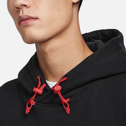 NIKE/耐克龙年款男款保暖套头加绒连帽卫衣 FZ6193-010 XL