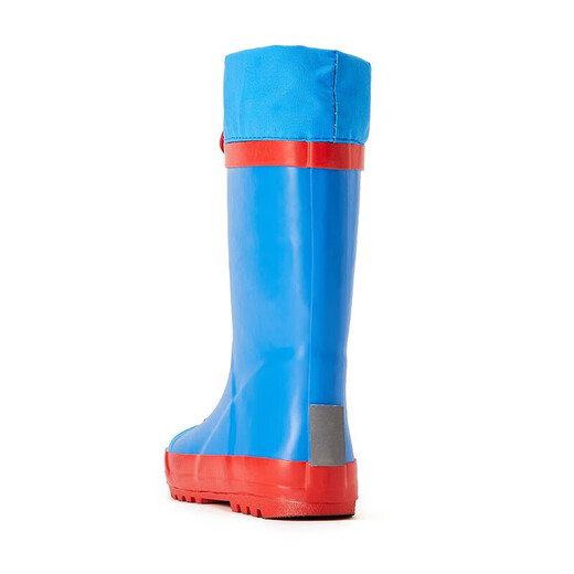 Lemonkid Kindergummi-Regenstiefel hohe Röhrchen Girl Boy Waterd nicht rutschfeste Regenstiefel Student Blue Roboter 35 Größe