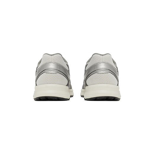 ASICS JOG 100S Rétro Mesh polyvalent en cuir artificiel Artificial non-glip Low top Casual Running Shoes Men and Women 1201A967-100 [Silver White] 40.5
