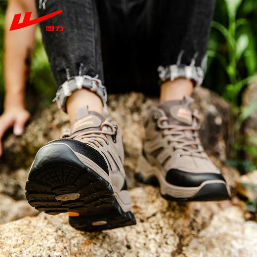 
Huili hiking shoes men's outdoor non-slip wear-resistant sports shoes men's comfortable thick-soled work shoes men 1109 khaki 44