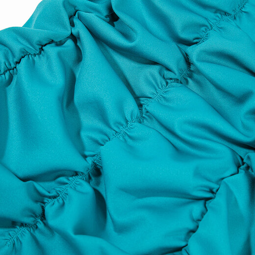 Admiration Clearance Removal Creation Swimsuit Women's Ceremony 4-pleat V-neck Beautiful Back One-piece Swimsuit CA681211 Turquoise Blue A3A S