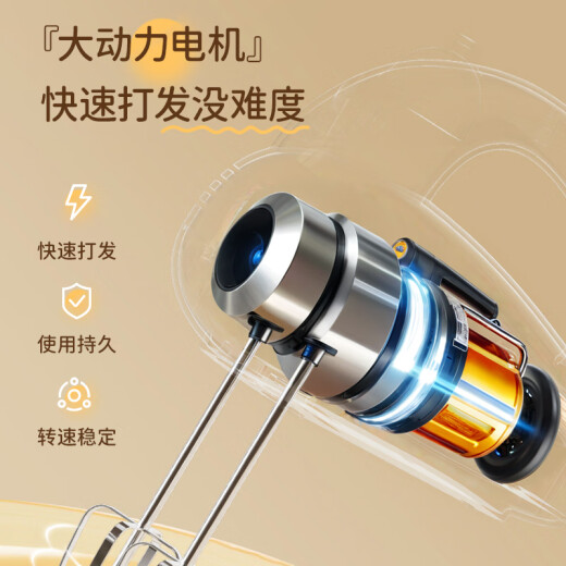 志高（CHIGO）打蛋器 手持电动料理机家用迷你打奶油机搅拌器烘焙打发器CX-6621B