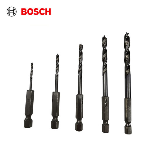 BOSCH hexagonal handle woodworking and metalworking twist drill bit set Hexagonal handle metalworking twist drill bit set of 5