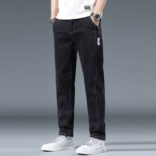 
Woodpecker Jeans Men's Loose Casual Men's Pants Spring and Summer Trousers 2025 New Fashion Brand Straight-Pin-One Paired Pants Men's Clothing 866 Gray 30